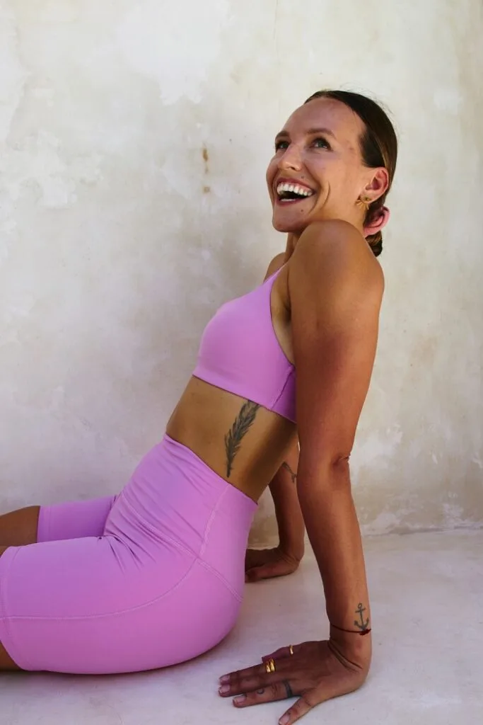 Magdalena Janik smiling in movement clothing